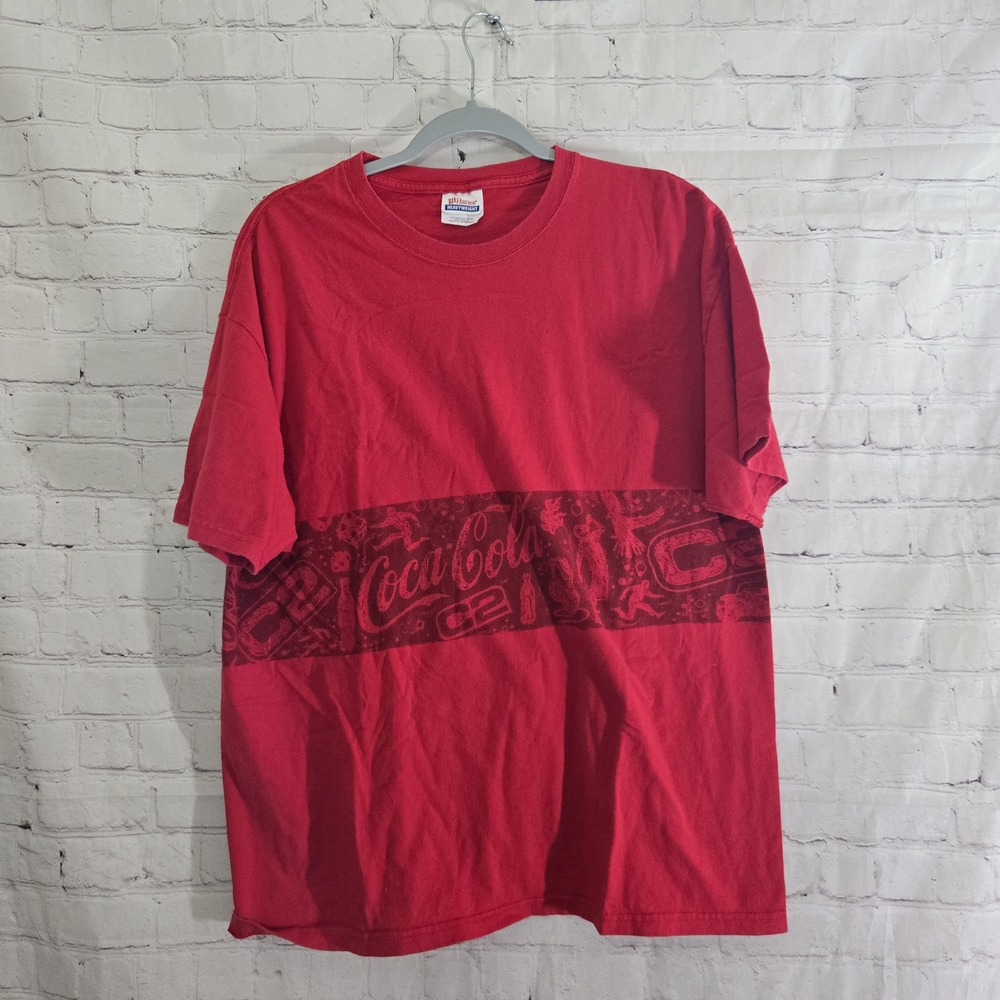 Vintage 2000s Coca-Cola C2 Coke Soda Promo T-Shirt Size XL Hanes Heavyweight Tag